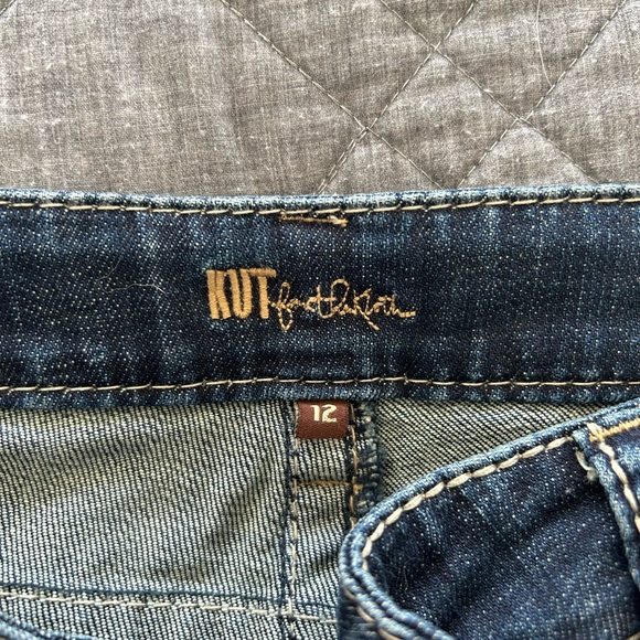 Kut From The Kloth Womens Jeans 12 Bootcut Dark Wash Blue. Like new - Picture 4 of 4